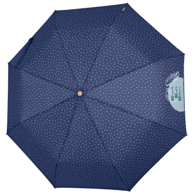 Ladies' manual umbrella Perletti Green 19113, Blue