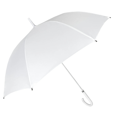 Дамски сватбен автоматичен голф чадър Perletti Time 12065, Бял