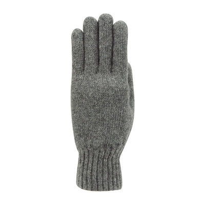 Men's knit gloves with cashmere HatYou GL0443, Grey