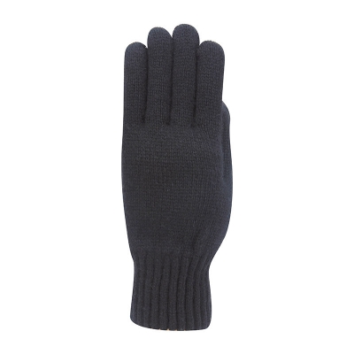 Men's knit gloves with cashmere HatYou GL0443, Black