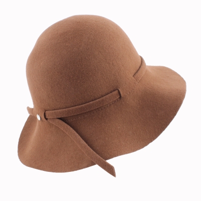 Ladies' felt hat HatYou CF0259, Caramel