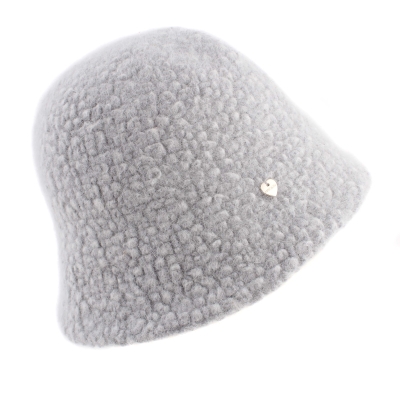 Дамска зимна шапка от алпака HatYou CP4097, Светлосив