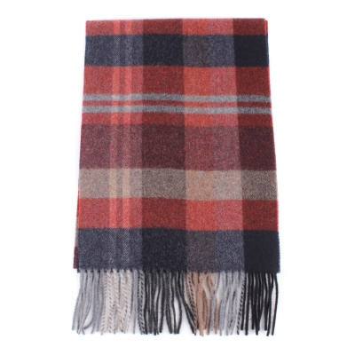 Wool scarf Ma.Al.Bi. MAB844 902/4, 30x180 cm, Bordeaux