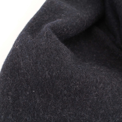 Зимен вълнен шал Pulcra Pania 37x160 cm, Черен меланж