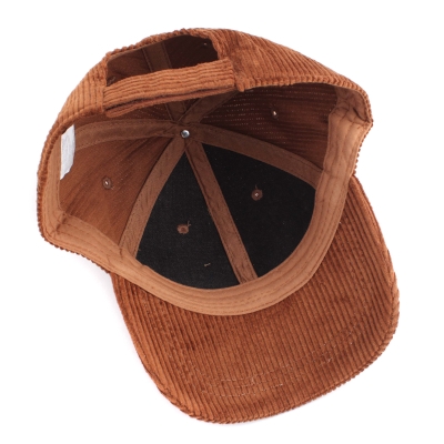 Мъжка бейзболна шапка от памучно кадифе HatYou CP2995, Карамел