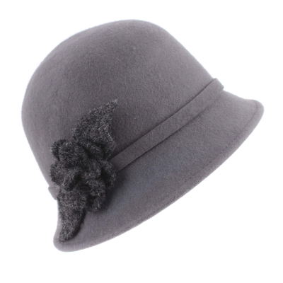 Дамска филцова шапка Fratelli Talli FT4440, Тъмносив