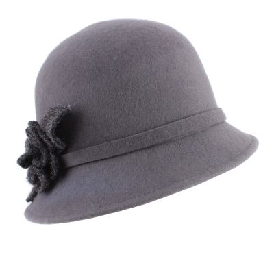 Дамска филцова шапка Fratelli Talli FT4440, Тъмносив