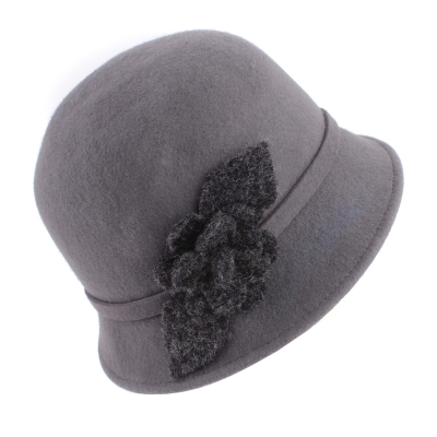 Pălărie de fetru pentru femei Fratelli Talli FT4440, Gri închis