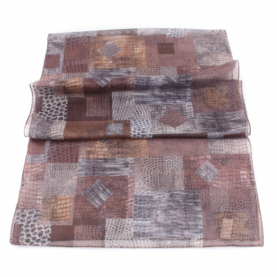 Ladies' scarf HatYou SI0763-90, 40x160 cm, Brown