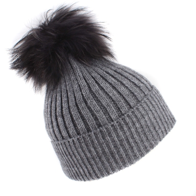 Ladies' knitted hat Granadilla JG5031, Gray melange