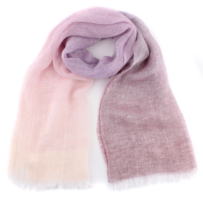 Linen scarf Pulcra Leno N, 54x200 cm, Purple