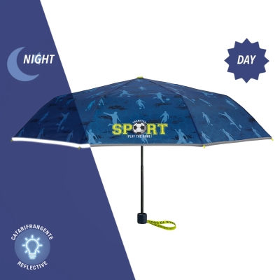 Umbrela pliabila pentru copii Perletti CoolKids Sport 15639, Albastru