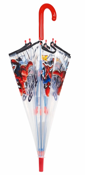 Umbrelă transparentă pentru copii Perletti Kids Spiderman 75395