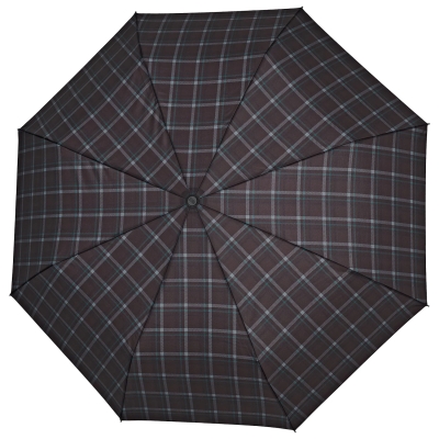 Men's automatic Open-Close umbrella Perletti Technology 21792, Brown-Green