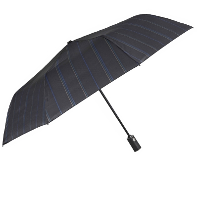 Men's automatic Open-Close umbrella Perletti Time 26344, Navy/Striped