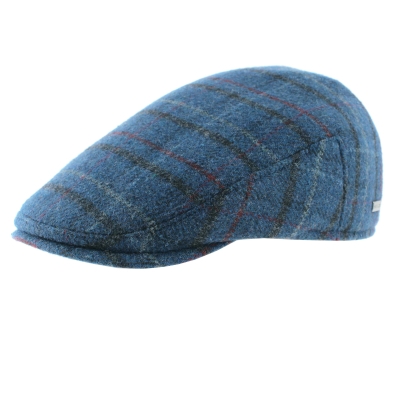 Men's Wool Cap with Earmuff HatYou CP4077, Blue Check