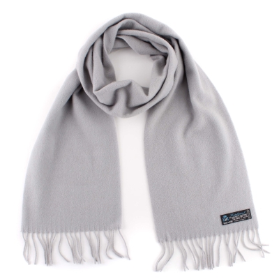 Wool scarf Pulcra Stelvio, 25x200 cm, Grey