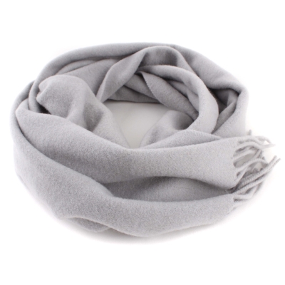 Wool scarf Pulcra Stelvio, 25x200 cm, Grey