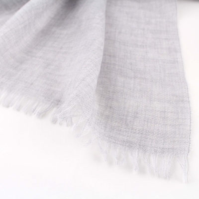 Wool scarf Pulcra Grigio N, 80x195 cm, Grey