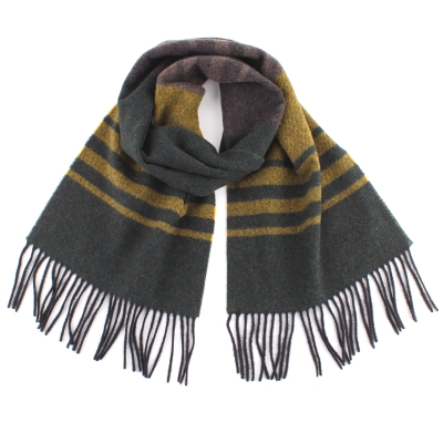 Wool scarf Ma.Al.Bi. MAB844 903/2, 30x180 cm, Yellow/Green