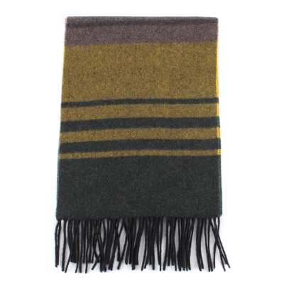 Wool scarf Ma.Al.Bi. MAB844 903/2, 30x180 cm, Yellow/Green