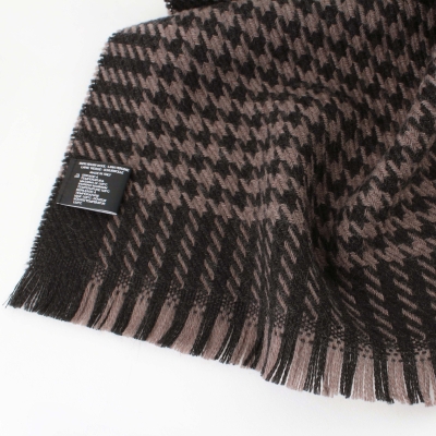 Wool scarf Ma.Al.Bi. MAB101 125/6, 37x180 cm, Black-beige pepit