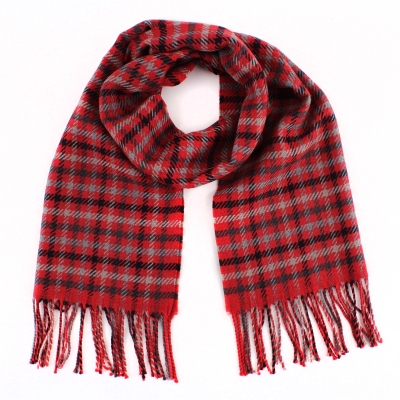 Wool scarf Ma.Al.Bi. MAB105/90/3, 37x180 cm, Red Pepite