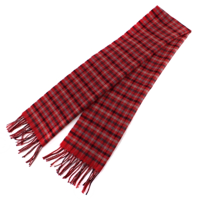 Wool scarf Ma.Al.Bi. MAB105/90/3, 37x180 cm, Red Pepite