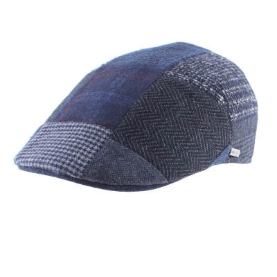 Men's cap with wool HatYou CP3880, Blue-grey