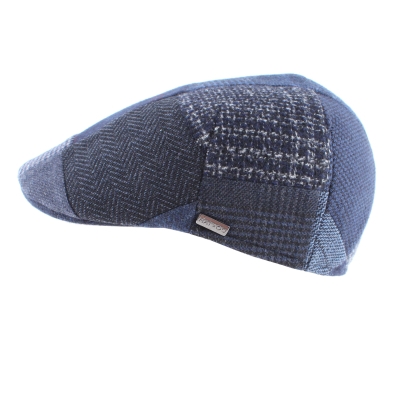 Men's cap with wool HatYou CP3880, Blue-grey