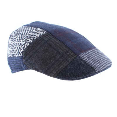 Men's cap with wool HatYou CP3880, Blue-grey