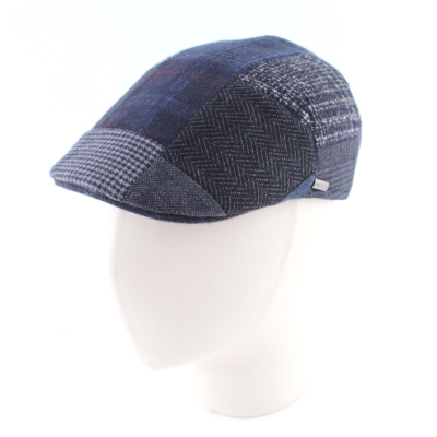 Men's cap with wool HatYou CP3880, Blue-grey