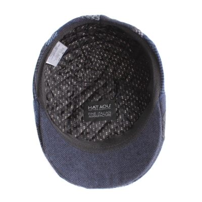 Men's cap with wool HatYou CP3880, Blue-grey