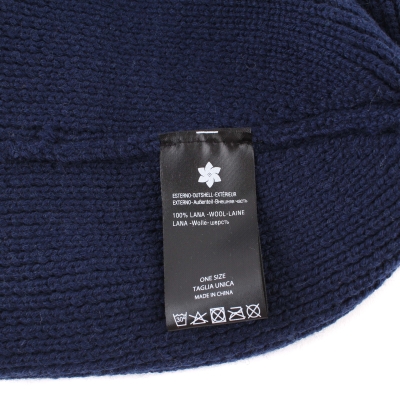 Wool Knitted Hat for Men Granadilla JG5718, Dark Blue