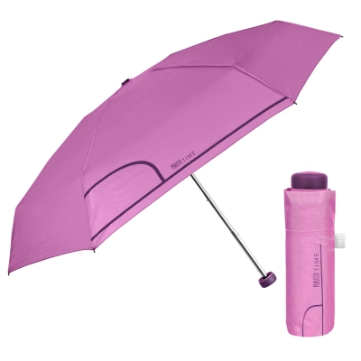 Ladies' manual mini umbrella Perletti Time 26356, Pastel pink