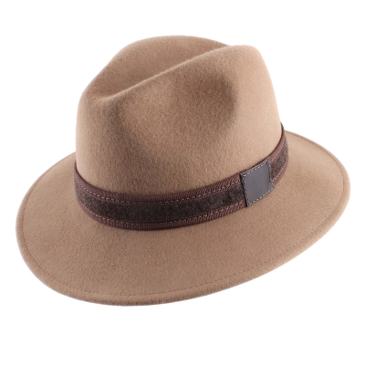 Men's felt Fedora HatYou CF0040 N, Camel