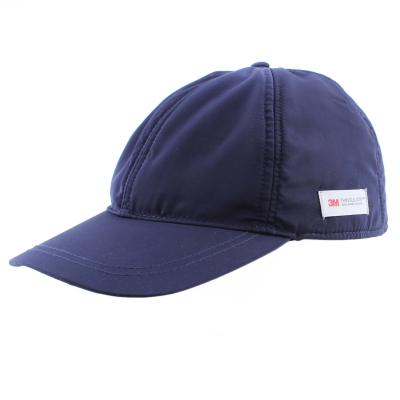 Men's Baseball Cap Made of Water-Repellent Fabric with Ear Flaps HatYou CP1101, Dark blue