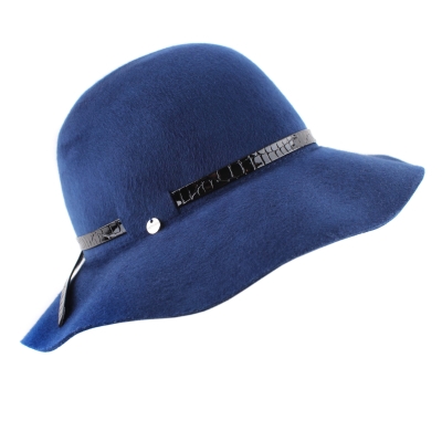 Ladies' Wide-Brim Felt Hat HatYou CF0278, Royal Blue