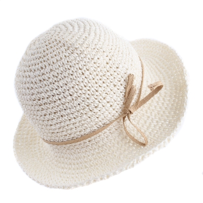 Pălărie de vară pentru femei Raffaello Bettini RB 26, Ecru
