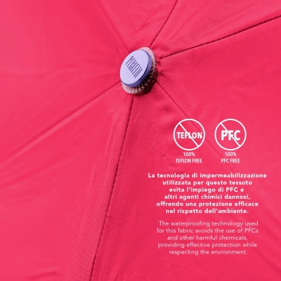 Women's Manual Extraslim Umbrella Perletti Time 26415, Cyclamen