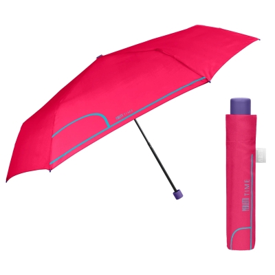Women's Manual Extraslim Umbrella Perletti Time 26415, Cyclamen