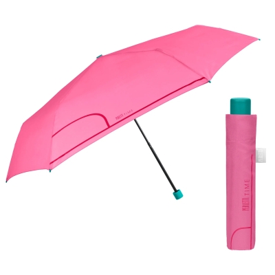 Women's Manual Extraslim Umbrella Perletti Time 26415, Pink