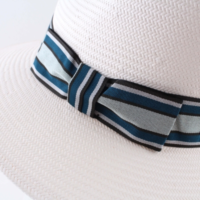 Wide-brim men's summer hat made of Toyo paper HatYou CEP0910, Ecru