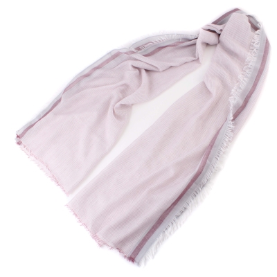 Summer scarf in cotton and modal HatYou SE0688, 65x190 cm, Bordeaux