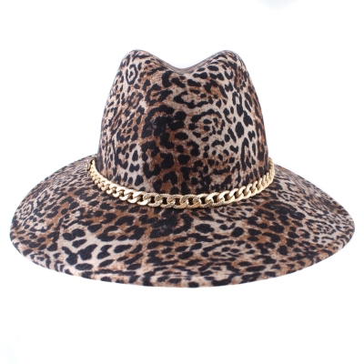 Pălărie de damă din fetru Granadilla JG6034, Leopard