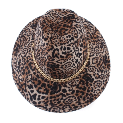 Pălărie de damă din fetru Granadilla JG6034, Leopard