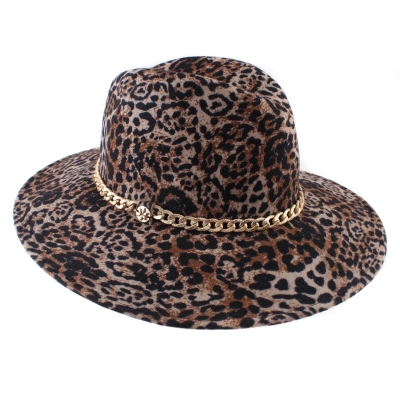 Pălărie de damă din fetru Granadilla JG6034, Leopard
