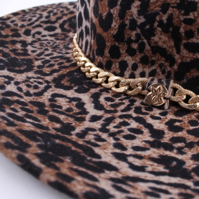 Pălărie de damă din fetru Granadilla JG6034, Leopard