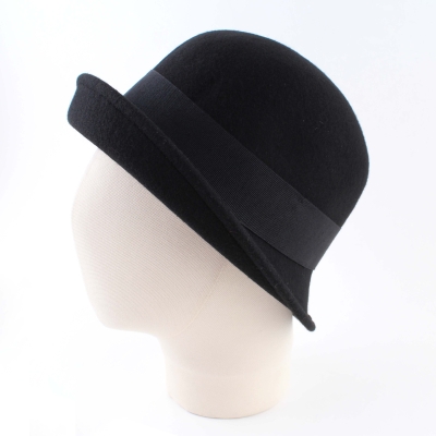 Ladies' felt hat Fratelli Mazzanti FM7897, Black
