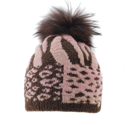 Ladies' Knitted Wool Hat JG5770, Brown